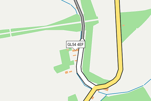 GL54 4EF map - OS OpenMap – Local (Ordnance Survey) GL54 4EF map - OS OpenMap – Local (Ordnance Survey)