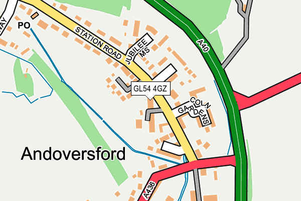 GL54 4GZ map - OS OpenMap – Local (Ordnance Survey) GL54 4GZ map - OS OpenMap – Local (Ordnance Survey)