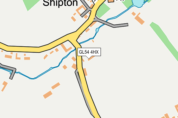 GL54 4HX map - OS OpenMap – Local (Ordnance Survey) GL54 4HX map - OS OpenMap – Local (Ordnance Survey)