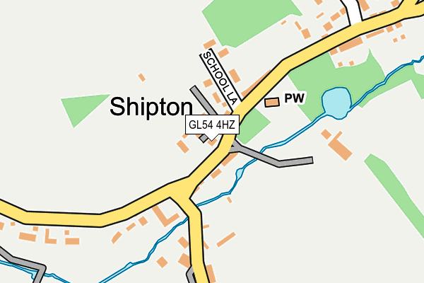 GL54 4HZ map - OS OpenMap – Local (Ordnance Survey) GL54 4HZ map - OS OpenMap – Local (Ordnance Survey)