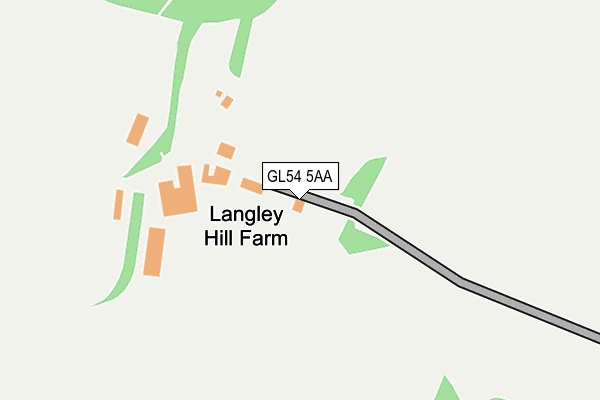 GL54 5AA map - OS OpenMap – Local (Ordnance Survey) GL54 5AA map - OS OpenMap – Local (Ordnance Survey)