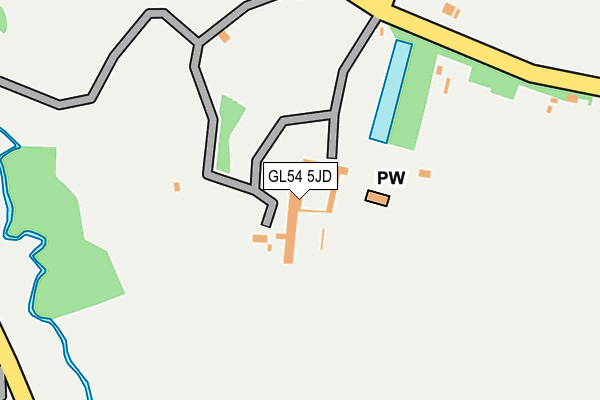 GL54 5JD map - OS OpenMap – Local (Ordnance Survey) GL54 5JD map - OS OpenMap – Local (Ordnance Survey)