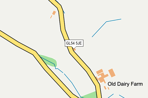 GL54 5JE map - OS OpenMap – Local (Ordnance Survey) GL54 5JE map - OS OpenMap – Local (Ordnance Survey)