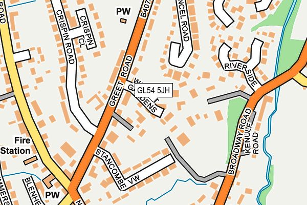 GL54 5JH map - OS OpenMap – Local (Ordnance Survey) GL54 5JH map - OS OpenMap – Local (Ordnance Survey)