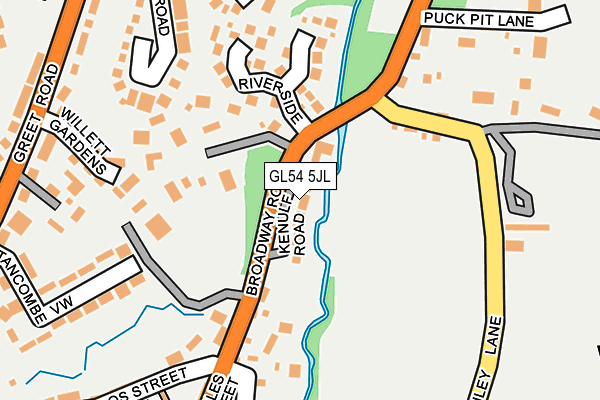 GL54 5JL map - OS OpenMap – Local (Ordnance Survey) GL54 5JL map - OS OpenMap – Local (Ordnance Survey)