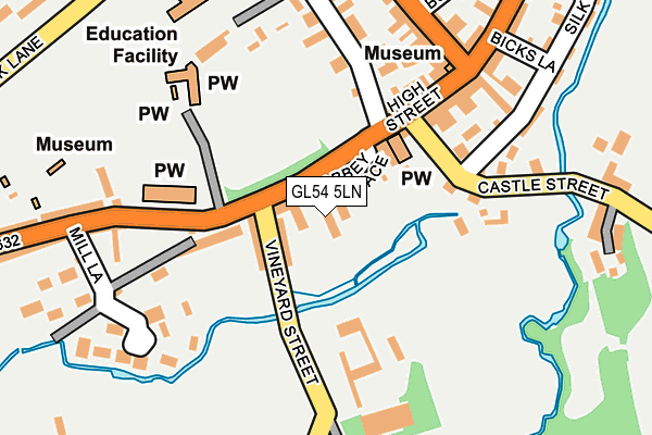 GL54 5LN map - OS OpenMap – Local (Ordnance Survey) GL54 5LN map - OS OpenMap – Local (Ordnance Survey)