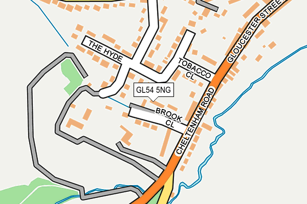 GL54 5NG map - OS OpenMap – Local (Ordnance Survey) GL54 5NG map - OS OpenMap – Local (Ordnance Survey)