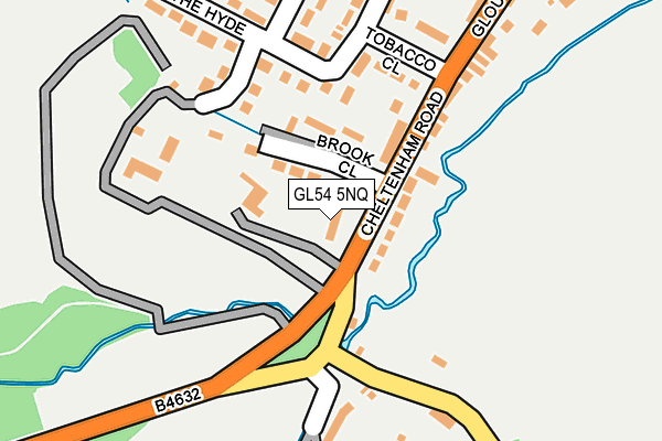 GL54 5NQ map - OS OpenMap – Local (Ordnance Survey) GL54 5NQ map - OS OpenMap – Local (Ordnance Survey)