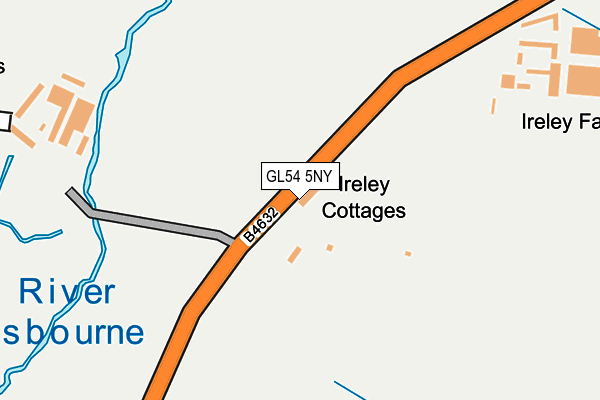 GL54 5NY map - OS OpenMap – Local (Ordnance Survey) GL54 5NY map - OS OpenMap – Local (Ordnance Survey)