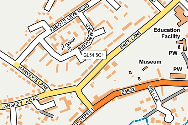 GL54 5QH map - OS OpenMap – Local (Ordnance Survey) GL54 5QH map - OS OpenMap – Local (Ordnance Survey)