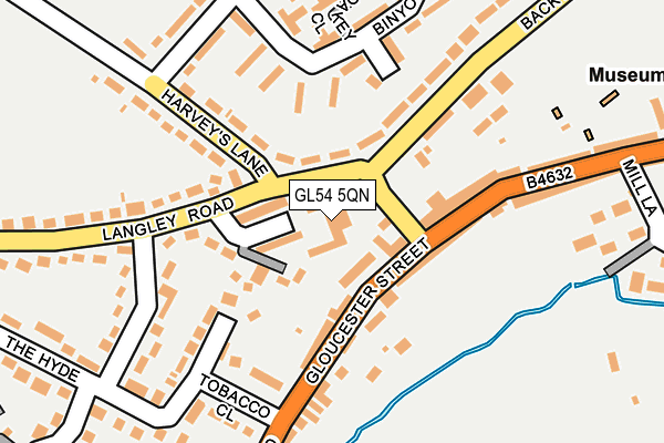 GL54 5QN map - OS OpenMap – Local (Ordnance Survey) GL54 5QN map - OS OpenMap – Local (Ordnance Survey)
