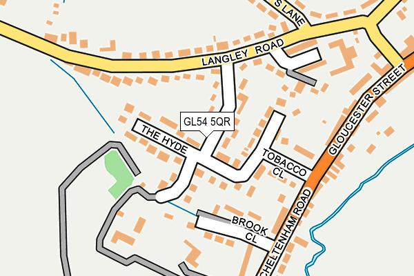 GL54 5QR map - OS OpenMap – Local (Ordnance Survey) GL54 5QR map - OS OpenMap – Local (Ordnance Survey)