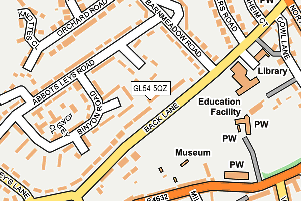 GL54 5QZ map - OS OpenMap – Local (Ordnance Survey) GL54 5QZ map - OS OpenMap – Local (Ordnance Survey)
