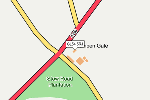GL54 5RJ map - OS OpenMap – Local (Ordnance Survey) GL54 5RJ map - OS OpenMap – Local (Ordnance Survey)