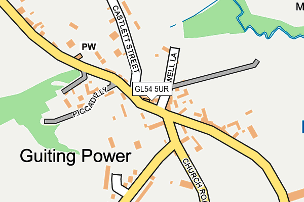 GL54 5UR map - OS OpenMap – Local (Ordnance Survey) GL54 5UR map - OS OpenMap – Local (Ordnance Survey)