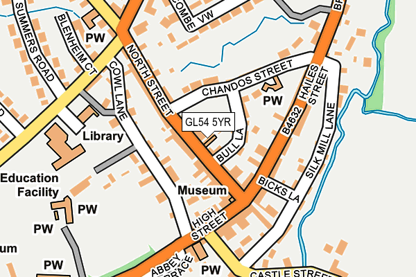 GL54 5YR map - OS OpenMap – Local (Ordnance Survey) GL54 5YR map - OS OpenMap – Local (Ordnance Survey)