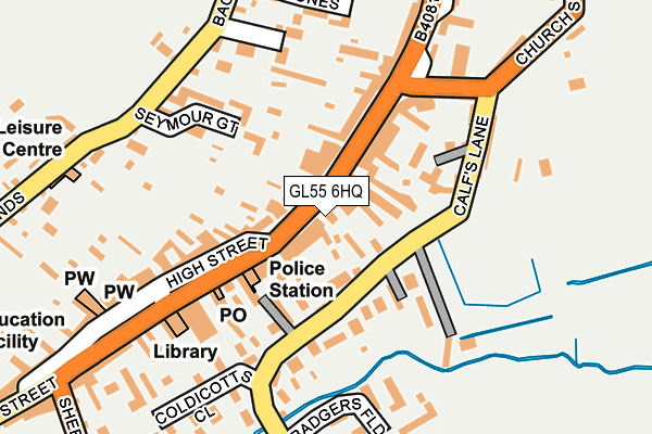 GL55 6HQ map - OS OpenMap – Local (Ordnance Survey) GL55 6HQ map - OS OpenMap – Local (Ordnance Survey)