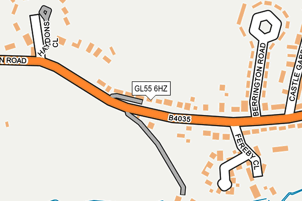 GL55 6HZ map - OS OpenMap – Local (Ordnance Survey) GL55 6HZ map - OS OpenMap – Local (Ordnance Survey)