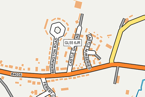 GL55 6JR map - OS OpenMap – Local (Ordnance Survey) GL55 6JR map - OS OpenMap – Local (Ordnance Survey)