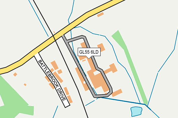 GL55 6LD map - OS OpenMap – Local (Ordnance Survey) GL55 6LD map - OS OpenMap – Local (Ordnance Survey)