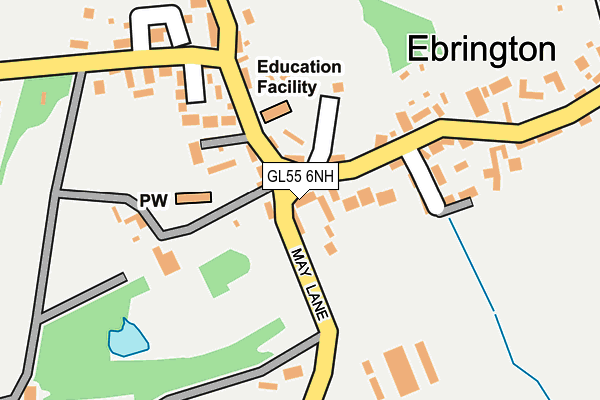 GL55 6NH map - OS OpenMap – Local (Ordnance Survey) GL55 6NH map - OS OpenMap – Local (Ordnance Survey)