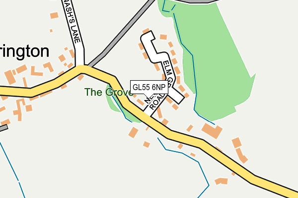 GL55 6NP map - OS OpenMap – Local (Ordnance Survey) GL55 6NP map - OS OpenMap – Local (Ordnance Survey)