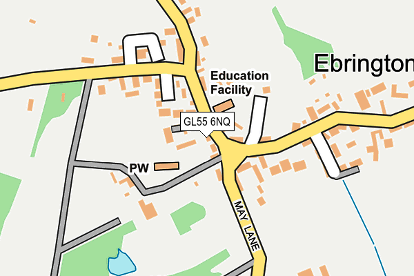 GL55 6NQ map - OS OpenMap – Local (Ordnance Survey) GL55 6NQ map - OS OpenMap – Local (Ordnance Survey)