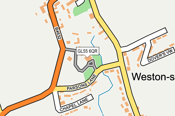 GL55 6QR map - OS OpenMap – Local (Ordnance Survey) GL55 6QR map - OS OpenMap – Local (Ordnance Survey)