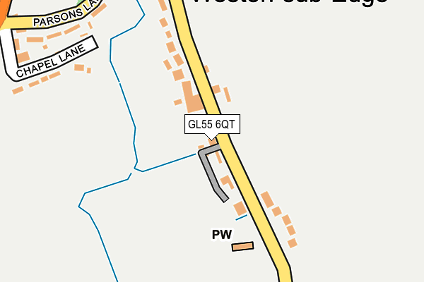 GL55 6QT map - OS OpenMap – Local (Ordnance Survey) GL55 6QT map - OS OpenMap – Local (Ordnance Survey)