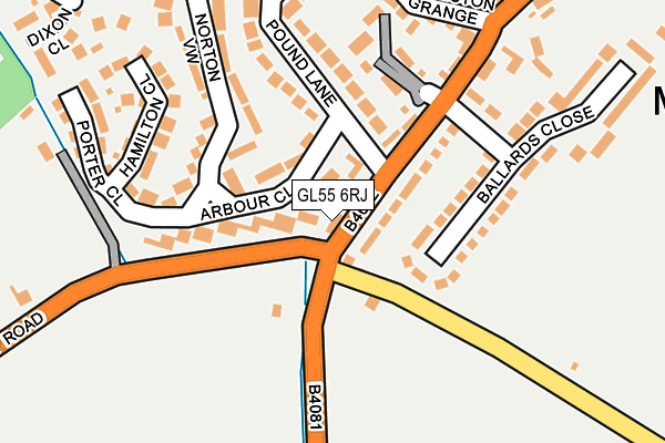 GL55 6RJ map - OS OpenMap – Local (Ordnance Survey) GL55 6RJ map - OS OpenMap – Local (Ordnance Survey)