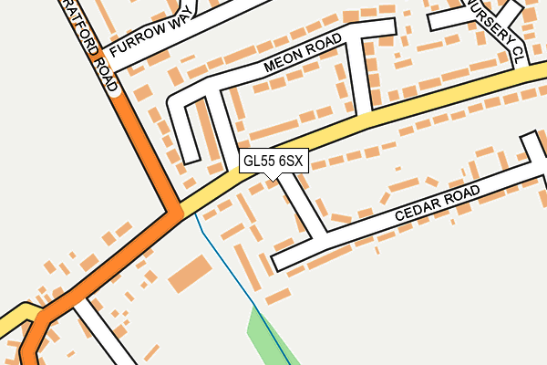 GL55 6SX map - OS OpenMap – Local (Ordnance Survey) GL55 6SX map - OS OpenMap – Local (Ordnance Survey)