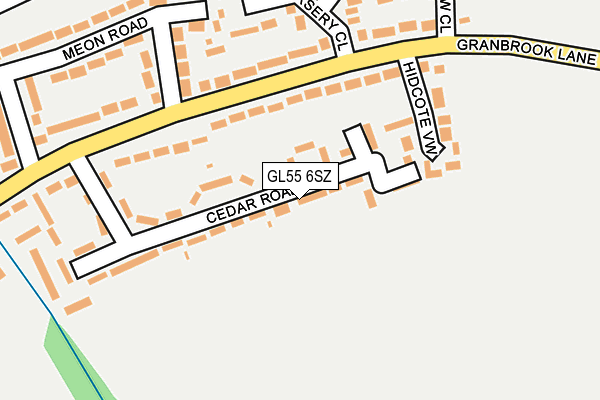 GL55 6SZ map - OS OpenMap – Local (Ordnance Survey) GL55 6SZ map - OS OpenMap – Local (Ordnance Survey)