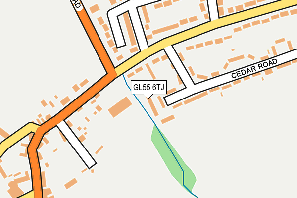 GL55 6TJ map - OS OpenMap – Local (Ordnance Survey) GL55 6TJ map - OS OpenMap – Local (Ordnance Survey)