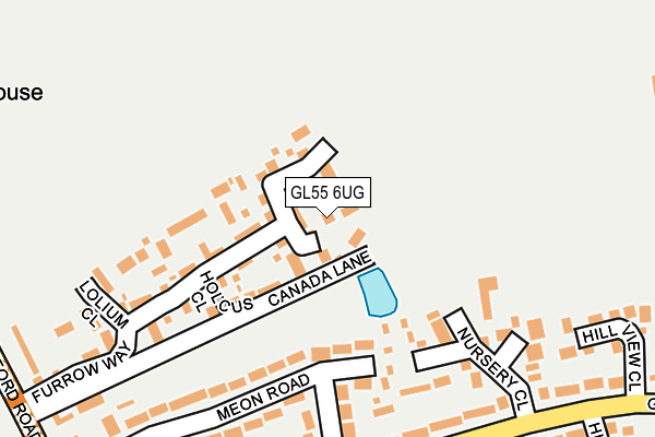 GL55 6UG map - OS OpenMap – Local (Ordnance Survey) GL55 6UG map - OS OpenMap – Local (Ordnance Survey)