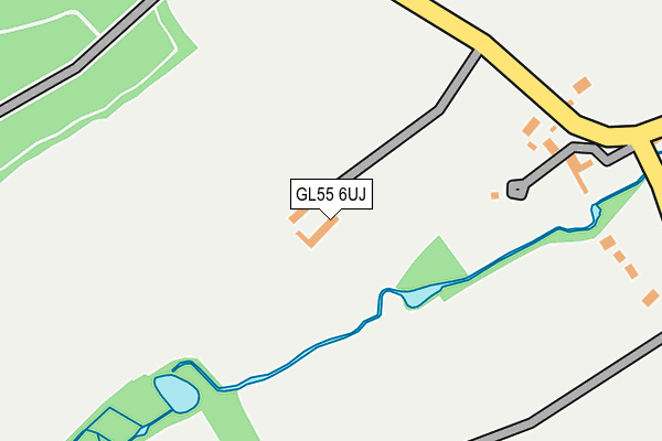GL55 6UJ map - OS OpenMap – Local (Ordnance Survey) GL55 6UJ map - OS OpenMap – Local (Ordnance Survey)