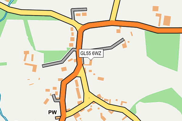 GL55 6WZ map - OS OpenMap – Local (Ordnance Survey) GL55 6WZ map - OS OpenMap – Local (Ordnance Survey)