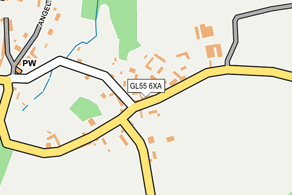 GL55 6XA map - OS OpenMap – Local (Ordnance Survey) GL55 6XA map - OS OpenMap – Local (Ordnance Survey)