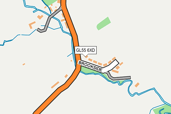 GL55 6XD map - OS OpenMap – Local (Ordnance Survey) GL55 6XD map - OS OpenMap – Local (Ordnance Survey)