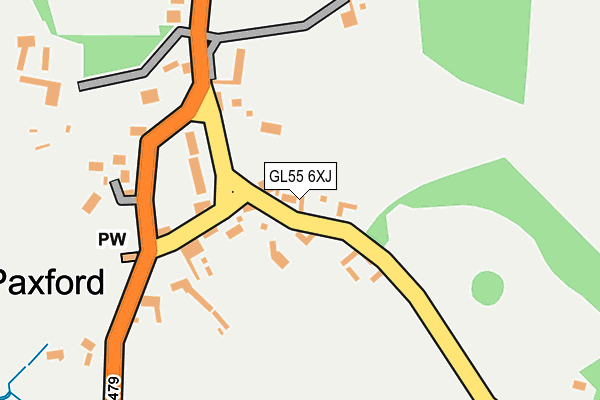 GL55 6XJ map - OS OpenMap – Local (Ordnance Survey) GL55 6XJ map - OS OpenMap – Local (Ordnance Survey)