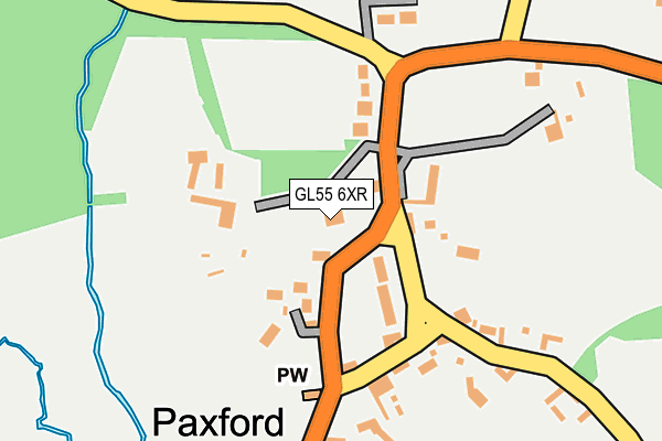 GL55 6XR map - OS OpenMap – Local (Ordnance Survey) GL55 6XR map - OS OpenMap – Local (Ordnance Survey)