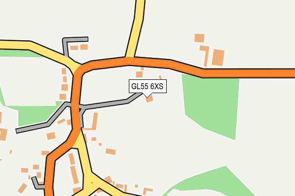 GL55 6XS map - OS OpenMap – Local (Ordnance Survey) GL55 6XS map - OS OpenMap – Local (Ordnance Survey)