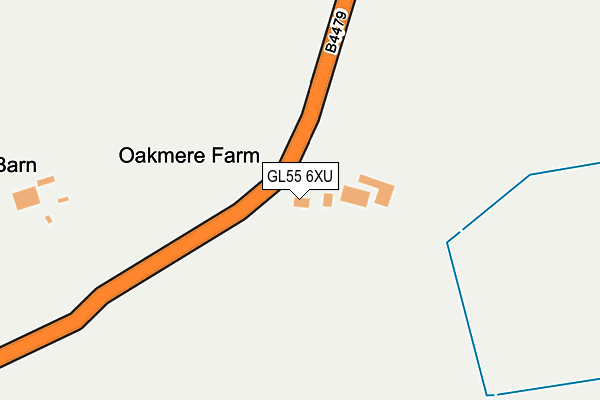 GL55 6XU map - OS OpenMap – Local (Ordnance Survey) GL55 6XU map - OS OpenMap – Local (Ordnance Survey)