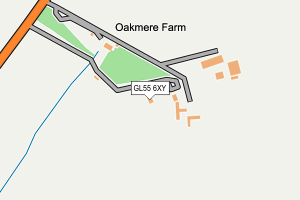 GL55 6XY map - OS OpenMap – Local (Ordnance Survey) GL55 6XY map - OS OpenMap – Local (Ordnance Survey)