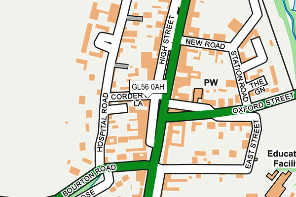 GL56 0AH map - OS OpenMap – Local (Ordnance Survey) GL56 0AH map - OS OpenMap – Local (Ordnance Survey)