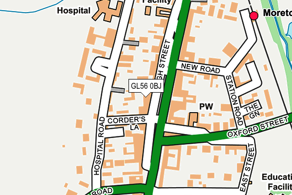 GL56 0BJ map - OS OpenMap – Local (Ordnance Survey) GL56 0BJ map - OS OpenMap – Local (Ordnance Survey)