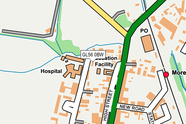 GL56 0BW map - OS OpenMap – Local (Ordnance Survey) GL56 0BW map - OS OpenMap – Local (Ordnance Survey)