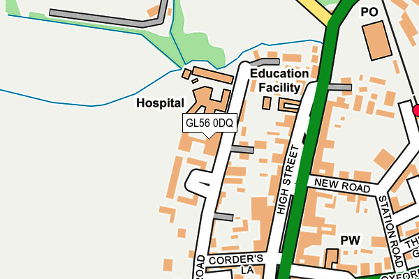 GL56 0DQ map - OS OpenMap – Local (Ordnance Survey) GL56 0DQ map - OS OpenMap – Local (Ordnance Survey)