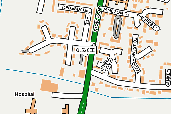 GL56 0EE map - OS OpenMap – Local (Ordnance Survey) GL56 0EE map - OS OpenMap – Local (Ordnance Survey)