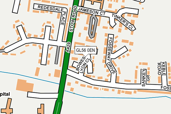 GL56 0EN map - OS OpenMap – Local (Ordnance Survey) GL56 0EN map - OS OpenMap – Local (Ordnance Survey)