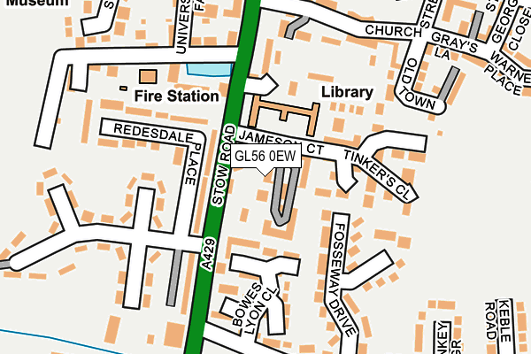 GL56 0EW map - OS OpenMap – Local (Ordnance Survey) GL56 0EW map - OS OpenMap – Local (Ordnance Survey)